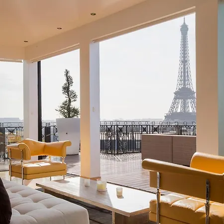 شقة Luxury With Eiffel Tower View And Sauna